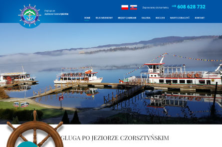 Zrzut ekranu strony jezioroczorsztynskie.com