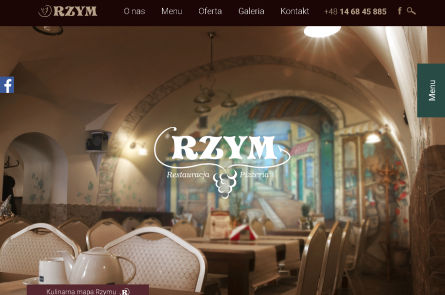 Zrzut ekranu strony restauracjarzym.com