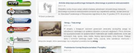 Zrzut ekranu serwisu powiat-wieruszowski.pl
