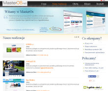 Zrzut ekranu strony masteros.net