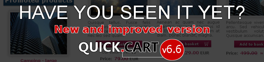New version of Quick.Cart v6.6