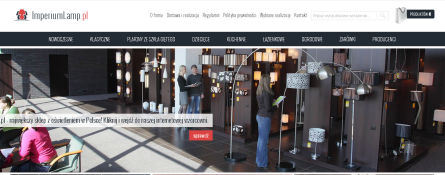 Zrzut ekranu sklepu imperiumlamp.pl