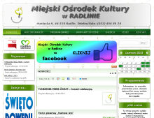 Zrzut ekranu strony mok.radlin.pl