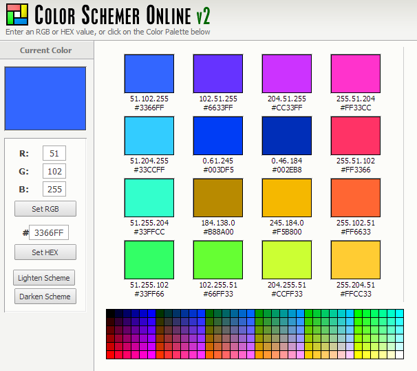 Color Schemer Online